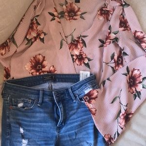 AbF jeans with forever 21 blouse. Worn but good condition!